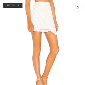 savana frayed hem skirt